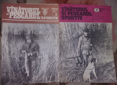 Lot 5 REVISTA,VANATORUL SI PESCARUL SPORTIV,1980-83-87-85-70,stare Foto,T.GRATUI foto