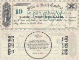 1872 (March 2), 10 Dollars (P-S3319) - Carolina de Sud - SUA - stare CU