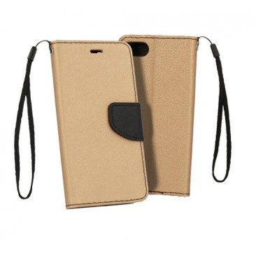 HUSA FLIP FANCY SAMSUNG A205 / A305 GALAXY A20 / A30 GOLD/NEGRU foto