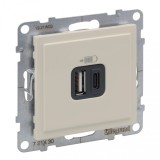 Priza USB tip A+C 5V Legrand Suno ivoar 721230