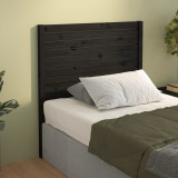 Tablie de pat, negru, 106x4x100 cm, lemn masiv de pin GartenMobel Dekor, vidaXL