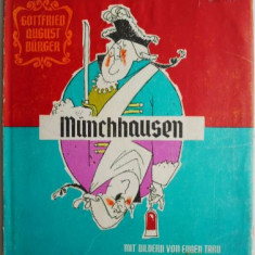Munchhausen – Gottfried August Burger (editie in limba germana) (coperta putin uzata)