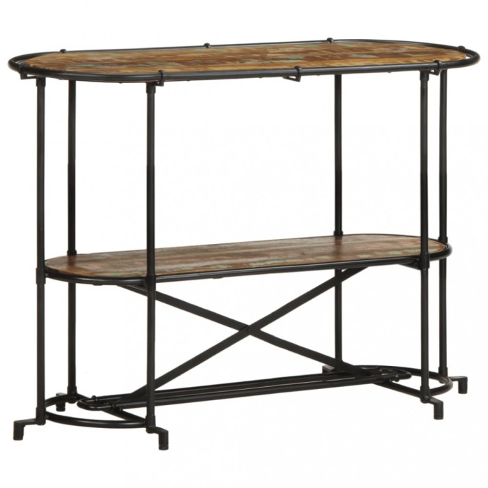 Masă consolă, 110x42x76 cm, lemn masiv reciclat