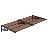 Cumpara ieftin Copertina de usa, negru, 152,5x90 cm, policarbonat
