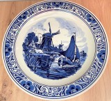 Farfurie - decorativa / de colectie - Delft - Distel