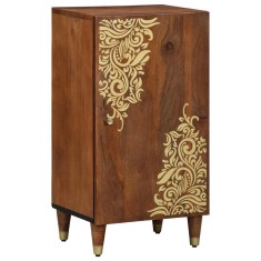 vidaXL Bufet cu raft cu ușă Maro 40 x 33.5 x 75 cm Lemn masiv de mango