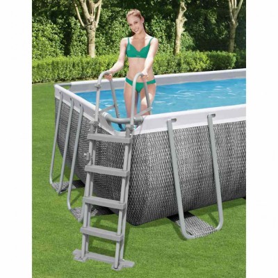 Bestway Scară de siguranță piscină cu 4 trepte Flowclear, 122 cm 93113 foto