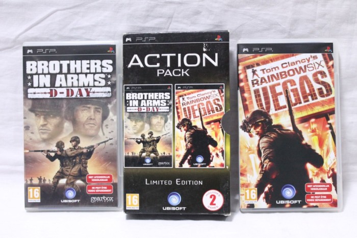 Joc Sony PSP - Action Pack Brothers In Arms D-Day + Tom Clancy&#039;s Rainbow Six Vegas