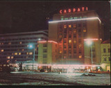 CPI B12458 CARTE POSTALA - BRASOV. HOTEL CARPATI, NOAPTEA, Circulata, Fotografie