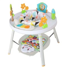 Saritor pentru copii cu centru de activitati si pian WePro Store, 3 in 1, Baby jumper, transformabil in masa de joc, scaun de hranire, Sunete, Lumini,