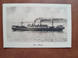 Fotografie tip carte postala, vapor Ru di Italia, 1925
