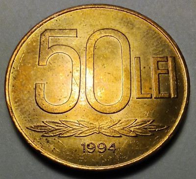 Moneda 50 lei 1994 patina frumoasa (#2) foto