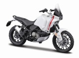 MAISTO MOTOCICLETA METALICA CU STAND EDITIE SPECIALA DUCATI DESERT X SCARA 1 LA