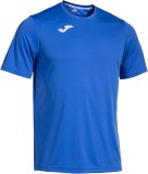 Tricou Barbati Joma Combi Albastru, Maneca Scurta, Poliester, Sport, Fotbal, Antrenament, 2XS (Outlet)