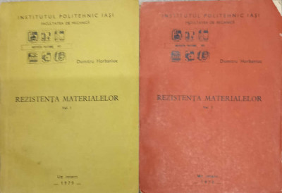 REZISTENTA MATERIALELOR VOL.1-2-DUMITRU HORBANIUC-216447 foto