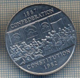 AX 1367 MONEDA - CANADA - 1 DOLLAR -ANUL 1982 CONSTITUTIA -STAREA CARE SE VEDE