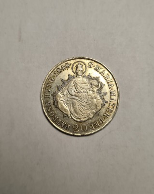 20 Kreuzer 1848 B Piesa Frumoasa de Colectie foto