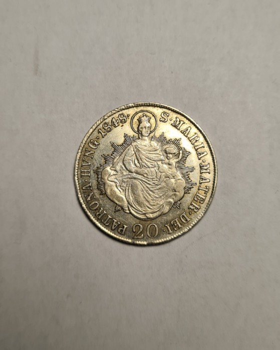 20 Kreuzer 1848 B Piesa Frumoasa de Colectie