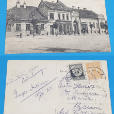 Carte Postala circulata anul 1925 - CERNATU - SACELE - PIATA PRINCIPELE CAROL