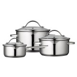 Cumpara ieftin Set 3 oale cu capac din otel inoxidabil | F&amp;H of Scandinavia