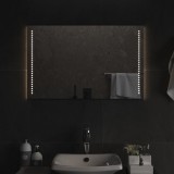vidaXL Oglindă de baie cu LED, 50x80 cm