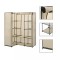 Gossi sifonier de colt, crem, 130 x 87 x 169 cm