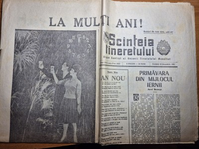 scanteia tineretului 30 decembrie 1961-numar de anul nou foto