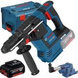 Bosch GBH 18V-26F + GDE + GBA - Rotopercutor SDS-Plus 2.6 J valiza speciala accesorii + Acumulator Li-Ion 18 V 5 Ah