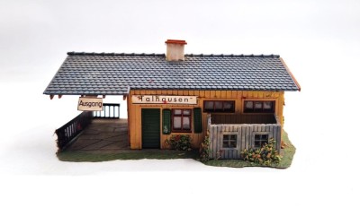 berarie kit montat pentru circuit trenulet Diorama feroviara Faller Germania anii &amp;#039;80 macheta cai ferate foto