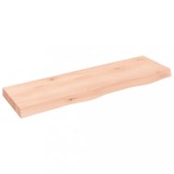 Cumpara ieftin Blat de baie, 100x30x(2-6) cm, lemn masiv netratat