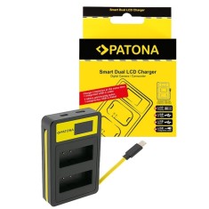 Incarcator USB PATONA Smart Triple LCD Pentru Canon LP-E10 EOS EOS1100D EOS-1100D Rebel T3 Kiss X50