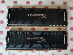 Kit Memorie HyperX Predator Black 16GB DDR4 3200MHz CL15. foto