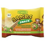 Rapunzel Samba Snack Napolitane Bio cu Crema de Alune si Ciocolata - 25g