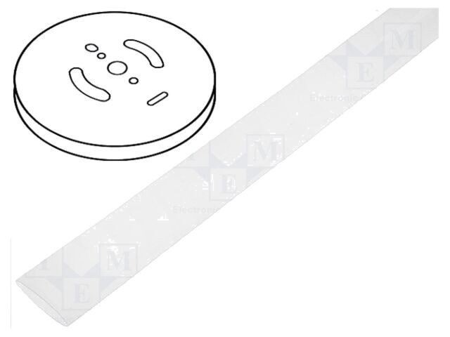 Manşon termocontractabil HELLERMANNTYTON 6mm 30m transparent