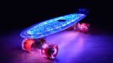Penny board Mad Cruiser Full Led-albastru,