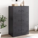 Gossi servanta, negru, 67x39x107 cm, otel