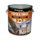 Vopsea email anticoroziva 3 &icirc;n 1 Gri Platin D69 3.5L Breckner Germany, aplicare direct pe rugina, finisaj lucios, interior exterior