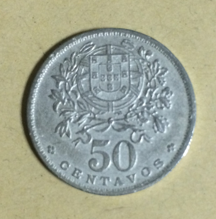 Portugalia 50 centavos 1958