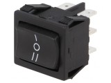 Rocker Switch ON-OFF-ON 10A Negru