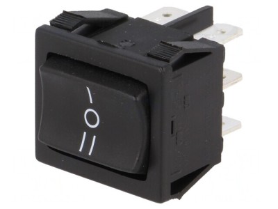 Rocker Switch ON-OFF-ON 10A Negru foto