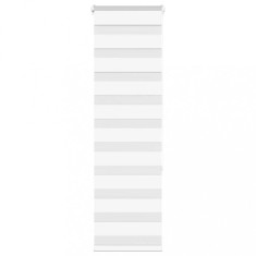 vidaXL Jaluzea tip zebra alb lățime țesătură 40,9 cm poliester