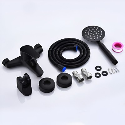 Baterie BiXXBi Pentru Cada sau Dus, Set Complet, Cartus Ceramic, Alama, Conexiune 1/2&amp;quot;, Negru foto