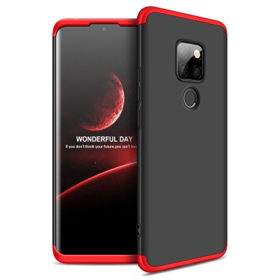 Husa HUAWEI Mate 20 - GKK 360 Full Cover (Rosu/Negru) foto