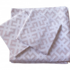 Cuvertură de canapea de 2 locuri Valentini Bianco din brocard, dimensiune 180&#215;200 cm, Fust 063 Roz