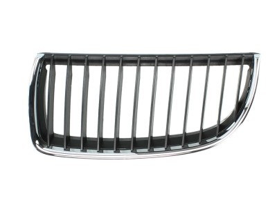 Grila radiator Bmw Seria 3 E90/E91 Model 316-320, Sedan 2004-/Touring, 11.2004-08.2008, stanga, crom/negru, 51137120007, 204005-1 foto
