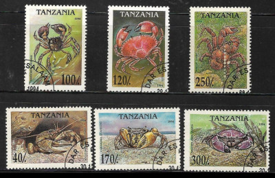 TANZANIA 1994 - FAUNA , CRUSTACEE , TIMBRE STAMPILATE foto