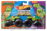 MONSTER TRUCK SET 2 MASINI SCARA 1 LA 64 MICHELANGELO SI DONATELLO SuperHeroes ToysZone