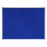 Cumpara ieftin Panou textil albastru 90 x 180 cm rama aluminiu Bi-Silque Earth