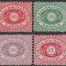 1878 Romania - Posta locala DDSG seria de 4 timbre dantelate, MNH