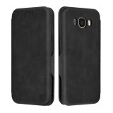 Husa 360&Atilde;&sbquo;&Acirc;&deg; Samsung Galaxy J7 2016 Techsuit Safe Wallet Plus, negru